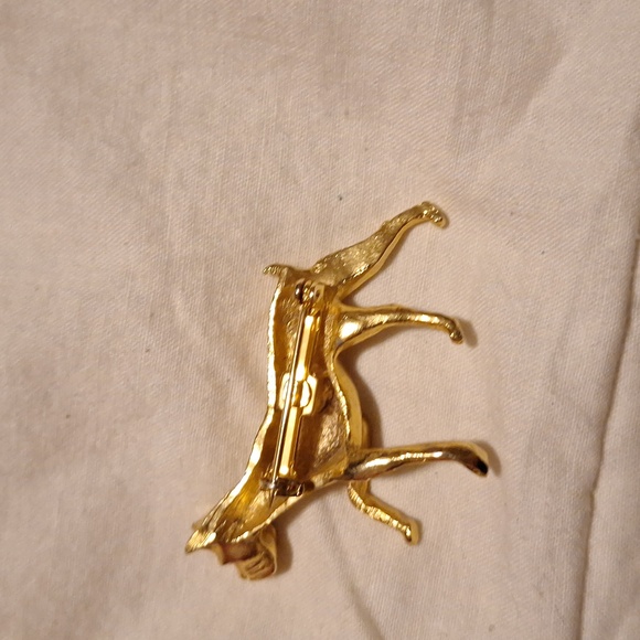 Vintage dog brooch pin - Picture 2 of 2